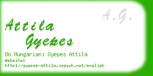 attila gyepes business card